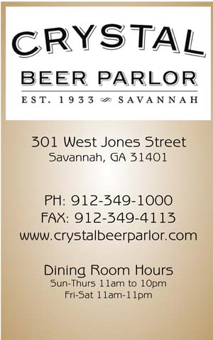 Crystal Beer Parlor Advertisement